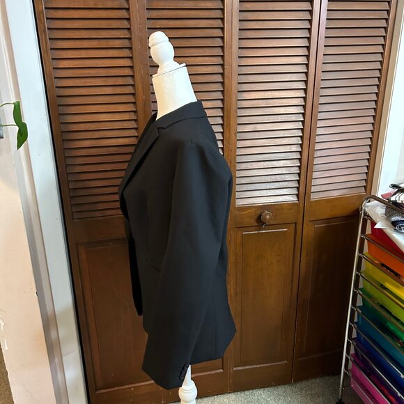 J. Crew Parke Blazer in Italian Bi-Stretch Wool Black, Sz 8 - Picture 5 of 11